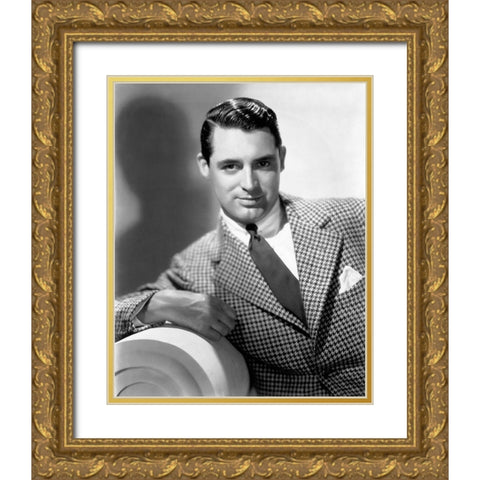 Cary Grant Gold Ornate Wood Framed Art Print with Double Matting by Hollywood Photo Archive