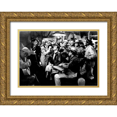 Cary Grant Gold Ornate Wood Framed Art Print with Double Matting by Hollywood Photo Archive