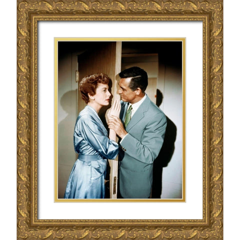 Cary Grant - An Affair to Remember Gold Ornate Wood Framed Art Print with Double Matting by Hollywood Photo Archive
