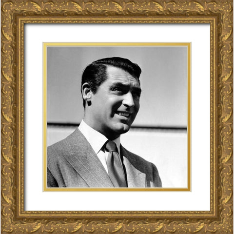 Cary Grant Gold Ornate Wood Framed Art Print with Double Matting by Hollywood Photo Archive