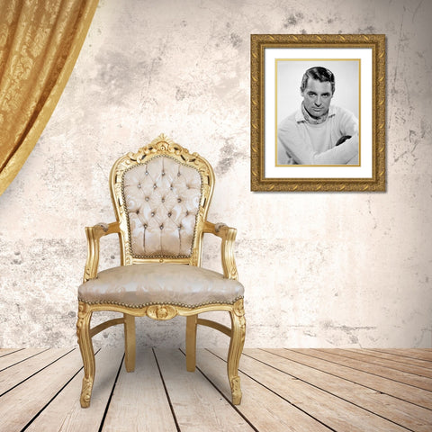Cary Grant Gold Ornate Wood Framed Art Print with Double Matting by Hollywood Photo Archive