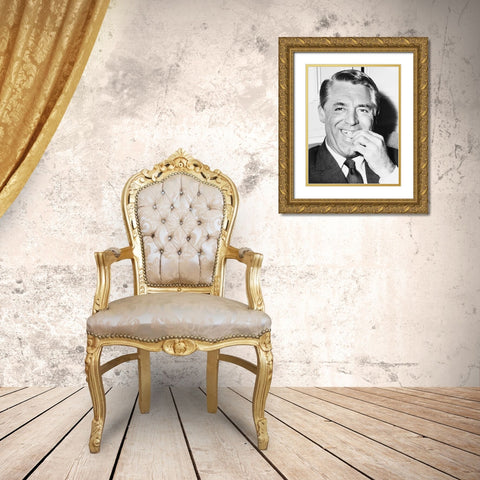 Cary Grant Gold Ornate Wood Framed Art Print with Double Matting by Hollywood Photo Archive