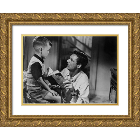 Cary Grant - Room For One More Gold Ornate Wood Framed Art Print with Double Matting by Hollywood Photo Archive