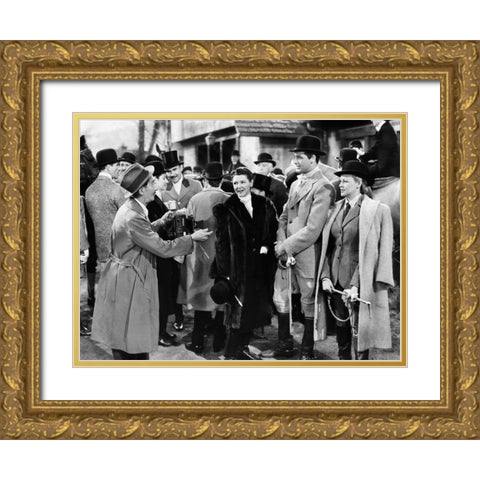 Cary Grant - Suspicion Gold Ornate Wood Framed Art Print with Double Matting by Hollywood Photo Archive