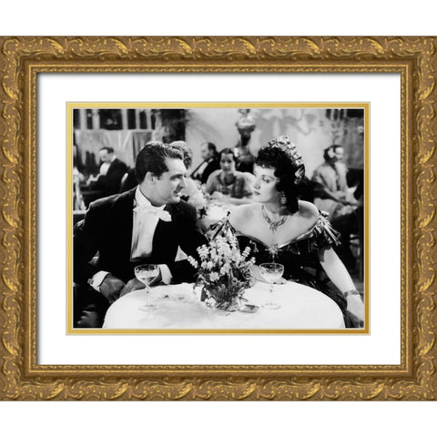 Cary Grant - The Toast of New York Gold Ornate Wood Framed Art Print with Double Matting by Hollywood Photo Archive