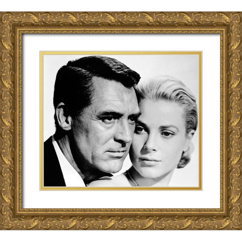 Cary Grant - To Catch A Thief Gold Ornate Wood Framed Art Print with Double Matting by Hollywood Photo Archive