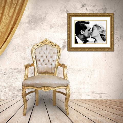 Cary Grant - To Catch A Thief Gold Ornate Wood Framed Art Print with Double Matting by Hollywood Photo Archive