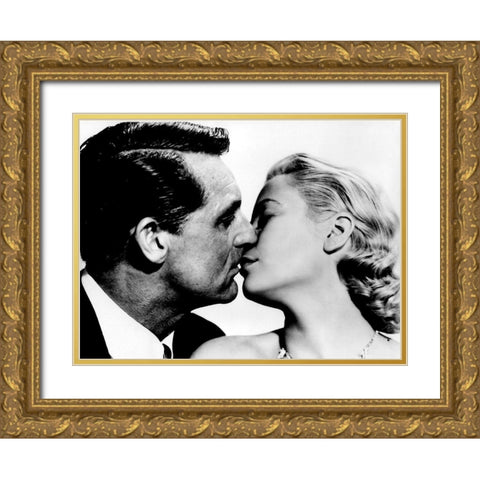 Cary Grant - To Catch A Thief Gold Ornate Wood Framed Art Print with Double Matting by Hollywood Photo Archive