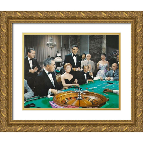 Cary Grant - To Catch A Thief Gold Ornate Wood Framed Art Print with Double Matting by Hollywood Photo Archive
