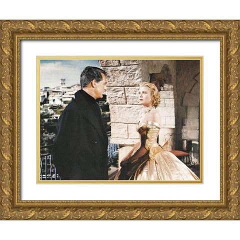Cary Grant - To Catch A Thief Gold Ornate Wood Framed Art Print with Double Matting by Hollywood Photo Archive