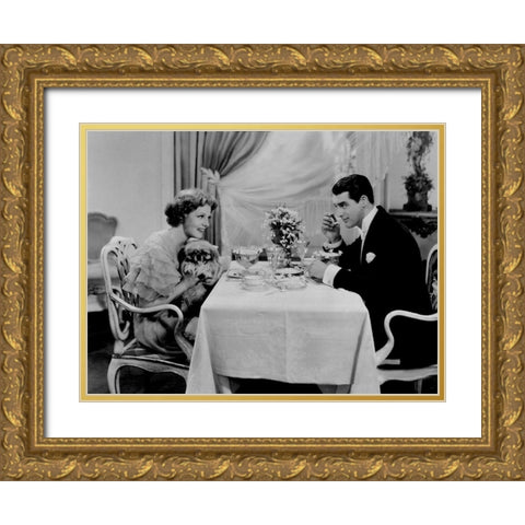 Cary Grant - Enter Madame Gold Ornate Wood Framed Art Print with Double Matting by Hollywood Photo Archive