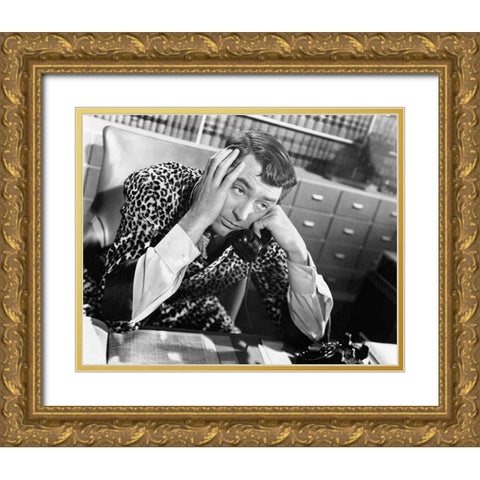 Cary Grant - My Favorite Wife Gold Ornate Wood Framed Art Print with Double Matting by Hollywood Photo Archive