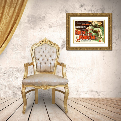 Bride of the Monster Gold Ornate Wood Framed Art Print with Double Matting by Hollywood Photo Archive