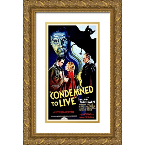 Condemned to Live Gold Ornate Wood Framed Art Print with Double Matting by Hollywood Photo Archive