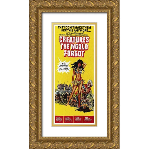 Creatures the World Forgot Gold Ornate Wood Framed Art Print with Double Matting by Hollywood Photo Archive