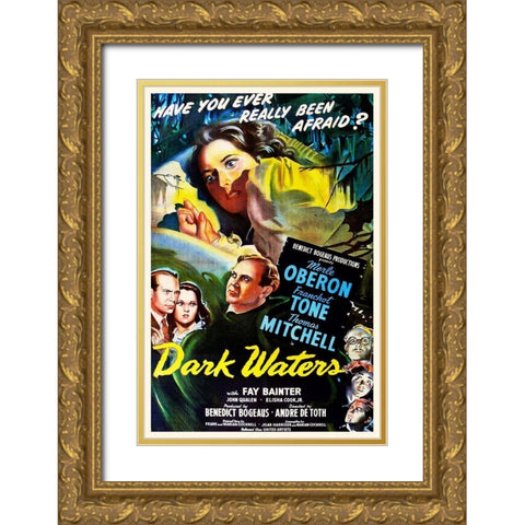 Dark Waters Gold Ornate Wood Framed Art Print with Double Matting by Hollywood Photo Archive