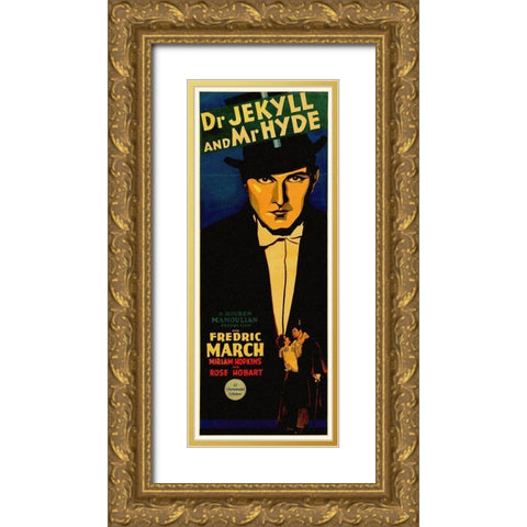 Doctor Jekyll and Mister Hyde Gold Ornate Wood Framed Art Print with Double Matting by Hollywood Photo Archive