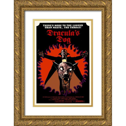 Draculas Dog with Jose Ferrer Gold Ornate Wood Framed Art Print with Double Matting by Hollywood Photo Archive