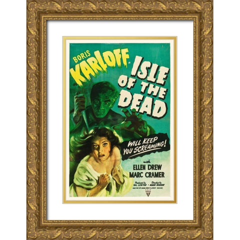 Ilse of the Dead RKO 1945 Gold Ornate Wood Framed Art Print with Double Matting by Hollywood Photo Archive