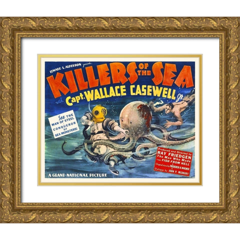 Killers of the Sea Gold Ornate Wood Framed Art Print with Double Matting by Hollywood Photo Archive