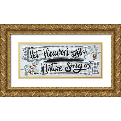 Heaven and Nature   Gold Ornate Wood Framed Art Print with Double Matting by Baker, Sara