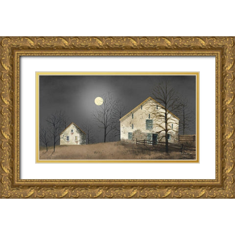 Still of the Night Gold Ornate Wood Framed Art Print with Double Matting by Jacobs, Billy