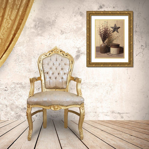 Crocks and Star Gold Ornate Wood Framed Art Print with Double Matting by Jacobs, Billy