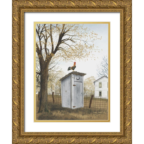Morning Commute Gold Ornate Wood Framed Art Print with Double Matting by Jacobs, Billy