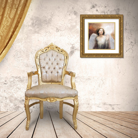 Revelation Gold Ornate Wood Framed Art Print with Double Matting by Bluebird Barn