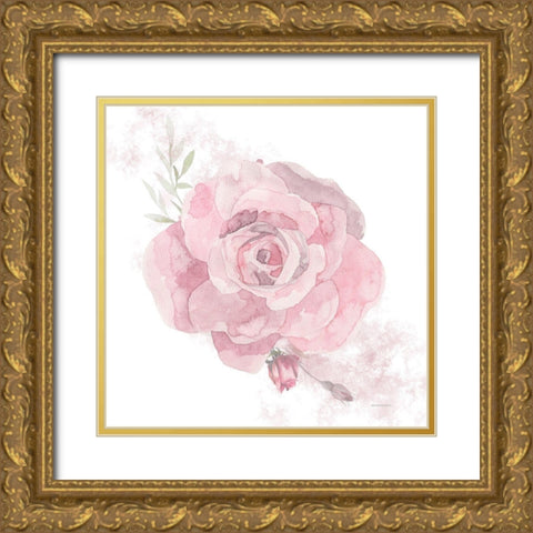 Cottage Rose Gold Ornate Wood Framed Art Print with Double Matting by Bluebird Barn