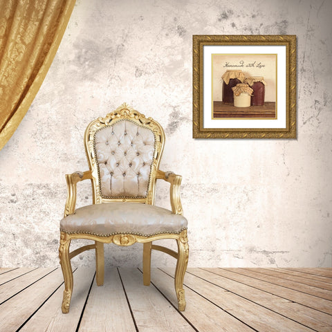 Homemade with Love Gold Ornate Wood Framed Art Print with Double Matting by Boyer, Susie