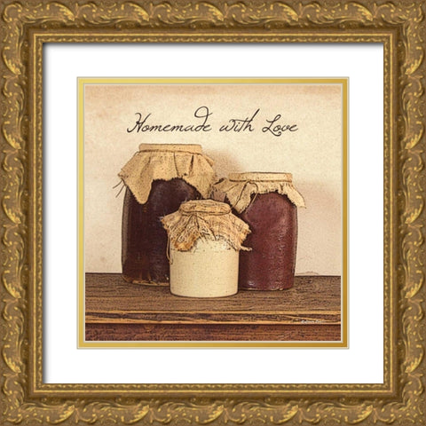 Homemade with Love Gold Ornate Wood Framed Art Print with Double Matting by Boyer, Susie