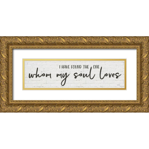 Whom My Soul Loves Gold Ornate Wood Framed Art Print with Double Matting by Boyer, Susie