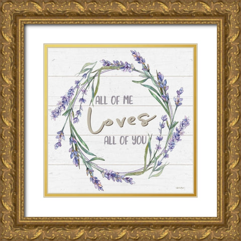All of Me Gold Ornate Wood Framed Art Print with Double Matting by Boyer, Susie