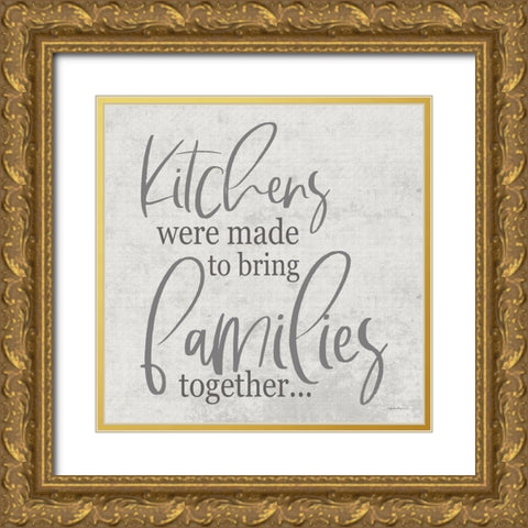 Families Gold Ornate Wood Framed Art Print with Double Matting by Boyer, Susie