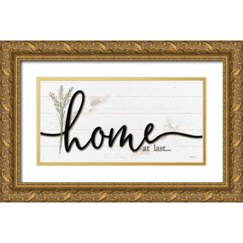 Home at Last Gold Ornate Wood Framed Art Print with Double Matting by Boyer, Susie