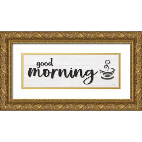Good Morning Gold Ornate Wood Framed Art Print with Double Matting by Boyer, Susie