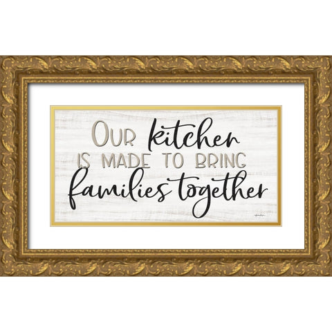 Our Kitchen Gold Ornate Wood Framed Art Print with Double Matting by Boyer, Susie