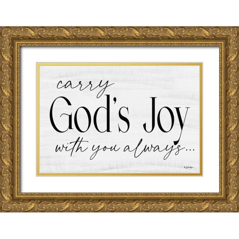 Gods Joy Gold Ornate Wood Framed Art Print with Double Matting by Boyer, Susie
