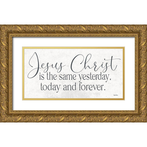 Jesus Christ Gold Ornate Wood Framed Art Print with Double Matting by Boyer, Susie