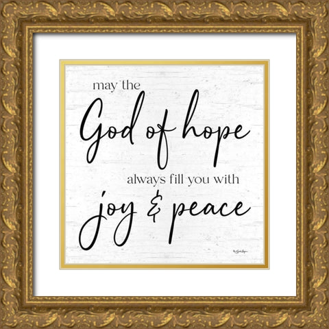 God of Hope Gold Ornate Wood Framed Art Print with Double Matting by Boyer, Susie
