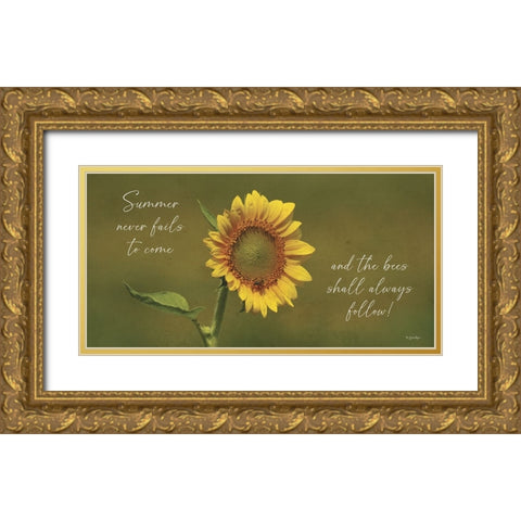 Summer Never Fails to Come Gold Ornate Wood Framed Art Print with Double Matting by Boyer, Susie