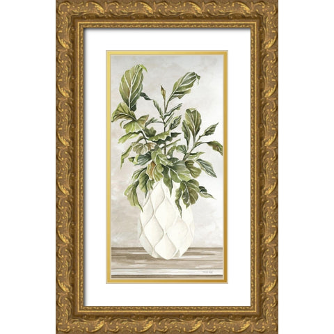 Simple Beauty I Gold Ornate Wood Framed Art Print with Double Matting by Jacobs, Cindy