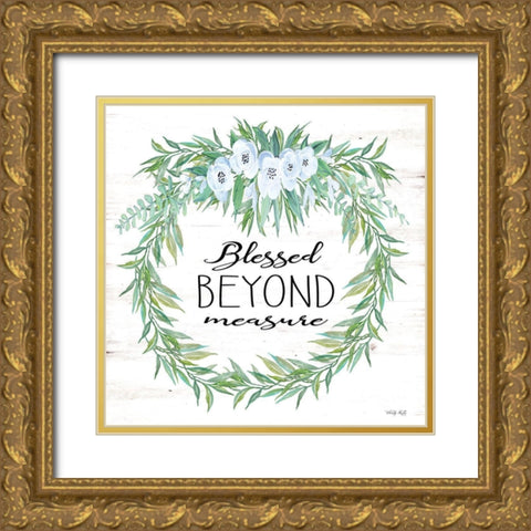 Blessed Beyond Measure Gold Ornate Wood Framed Art Print with Double Matting by Jacobs, Cindy