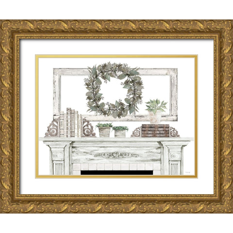 Timeless Beauty Gold Ornate Wood Framed Art Print with Double Matting by Jacobs, Cindy