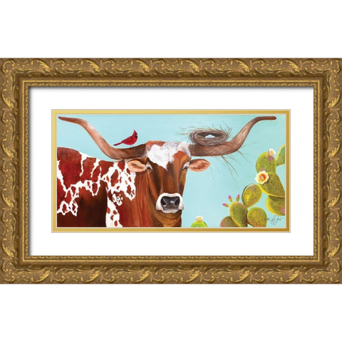 One with Nature Gold Ornate Wood Framed Art Print with Double Matting by Fifer, Diane