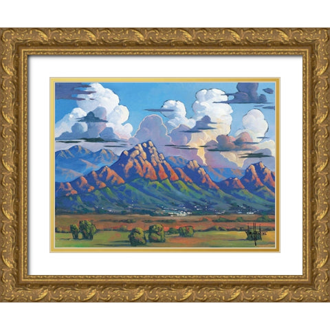 The Heavens Declare… Gold Ornate Wood Framed Art Print with Double Matting by Hawkins, William