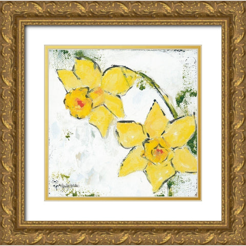 Spring Has Sprung III Gold Ornate Wood Framed Art Print with Double Matting by Holden, Jennifer