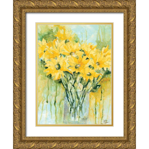 Vase of Cheer Gold Ornate Wood Framed Art Print with Double Matting by Holden, Jennifer