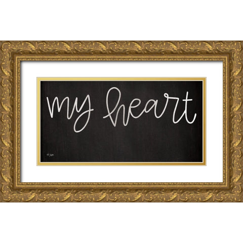 Be Still My Heart II Gold Ornate Wood Framed Art Print with Double Matting by Jaxn Blvd.
